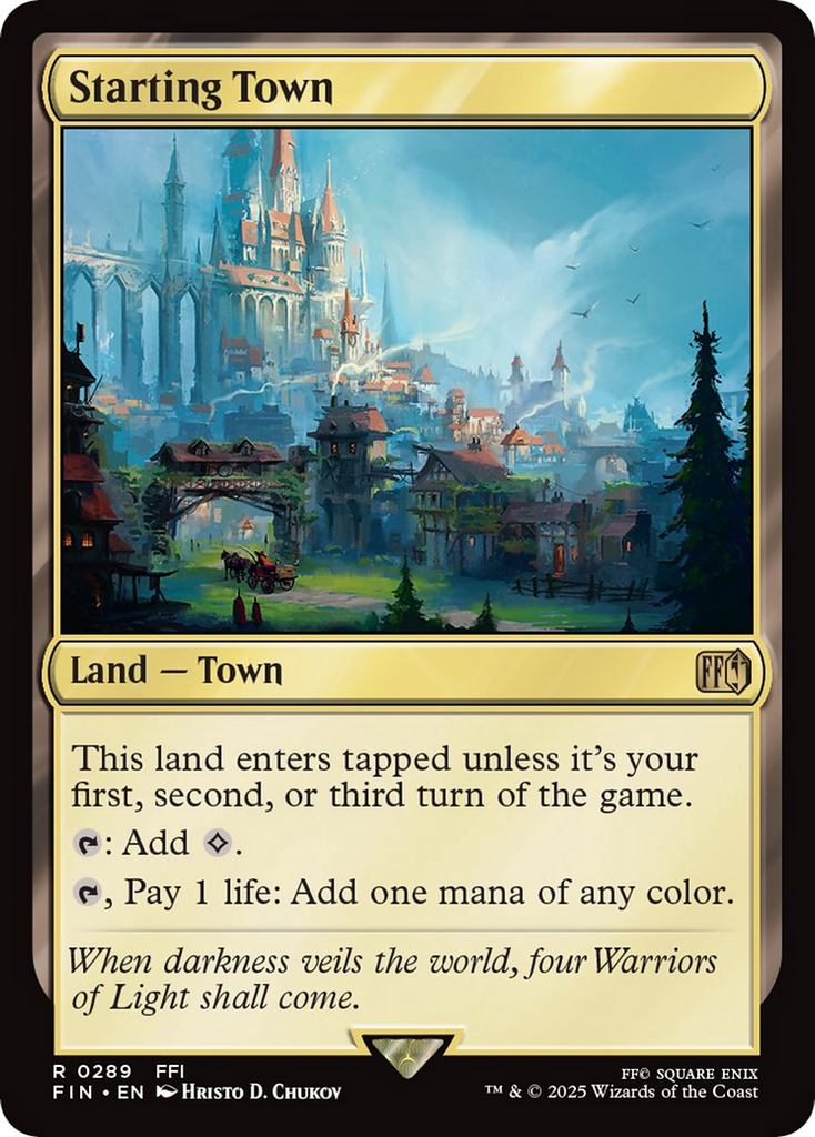 MTG Starting Town 始まりの町　英語　四枚セット Starting Town [FINAL FANTASY] – Rook's Games and More