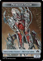 Phyrexian Golem // Energy Reserve Double-Sided Token [Modern Horizons 3 Tokens] | Rook's Games and More