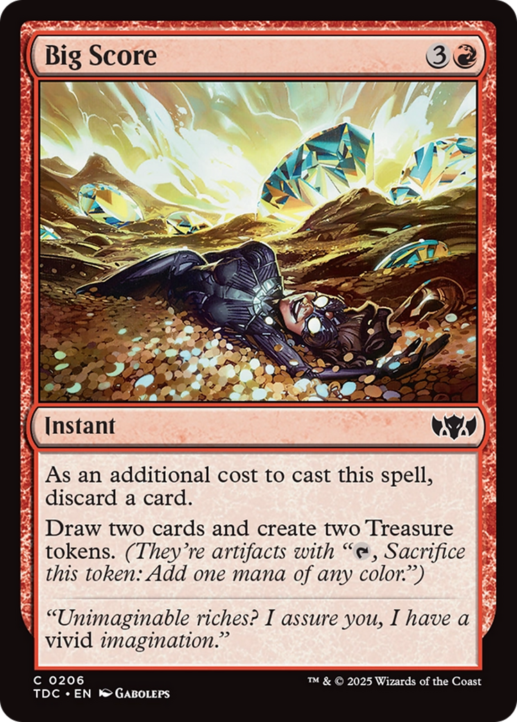 Big Score [Tarkir: Dragonstorm Commander] | Rook's Games and More