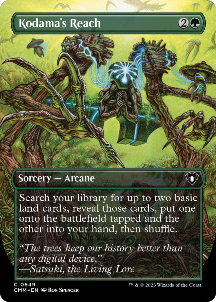 Kodama's Reach (Borderless Alternate Art) [Commander Masters] | Rook's Games and More