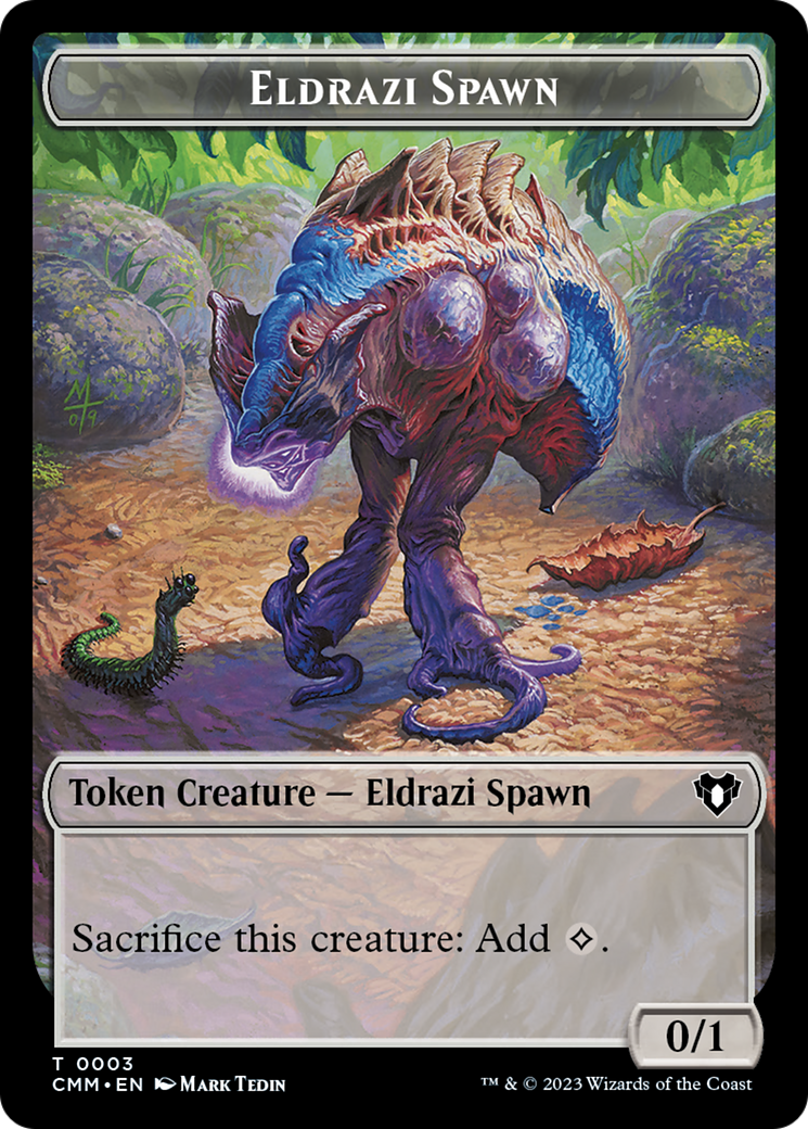 Eldrazi Spawn // Satyr Double-Sided Token [Commander Masters Tokens] | Rook's Games and More