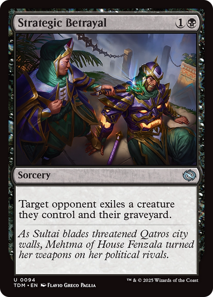Strategic Betrayal [Tarkir: Dragonstorm] | Rook's Games and More