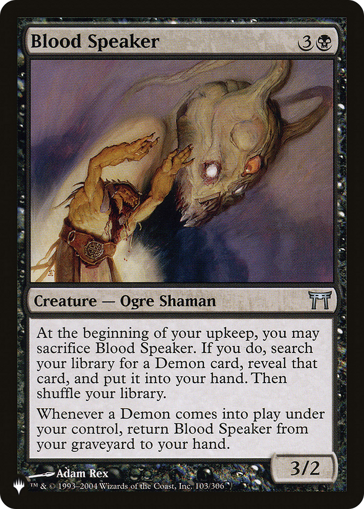 Blood Speaker [The List] | Rook's Games and More