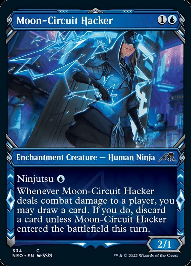 Moon-Circuit Hacker (Showcase Ninja) [Kamigawa: Neon Dynasty] | Rook's Games and More