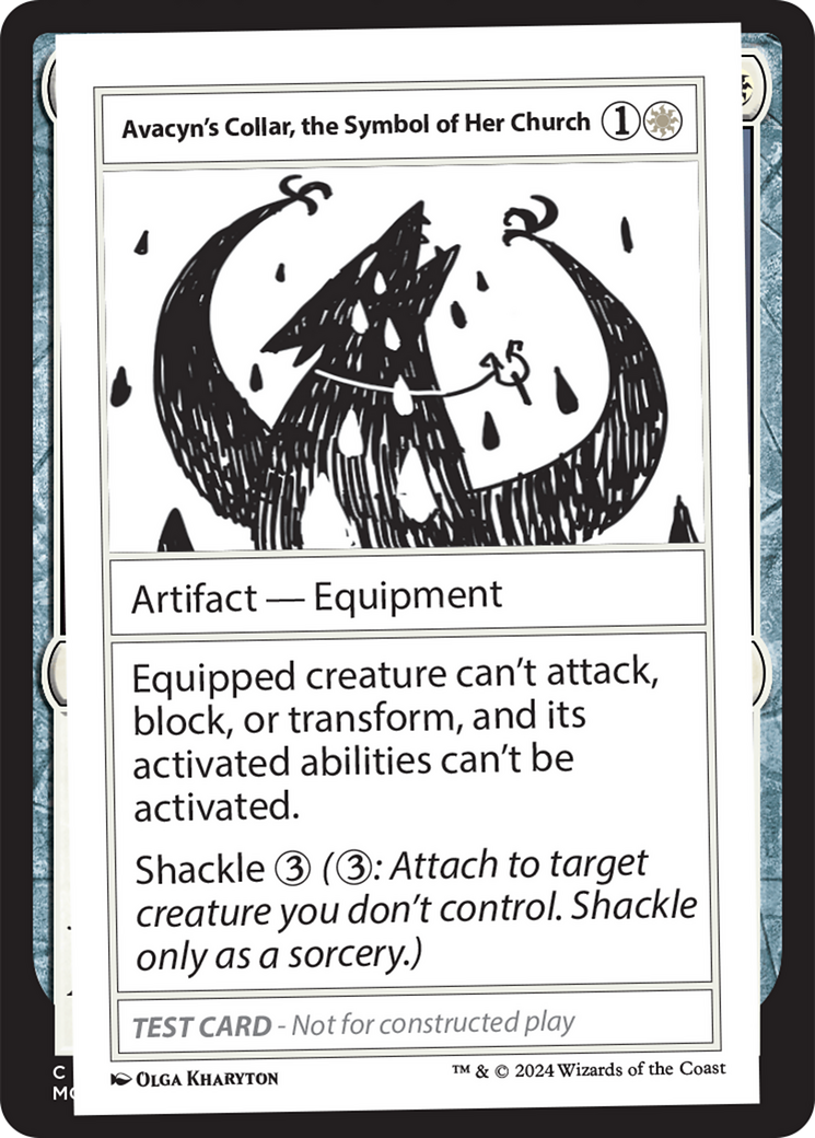 Avacyn's Collar, the Symbol of Her Church [Mystery Booster 2 Playtest Cards] | Rook's Games and More