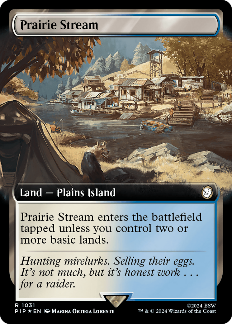 Prairie Stream (Extended Art) (Surge Foil) [Fallout] | Rook's Games and More