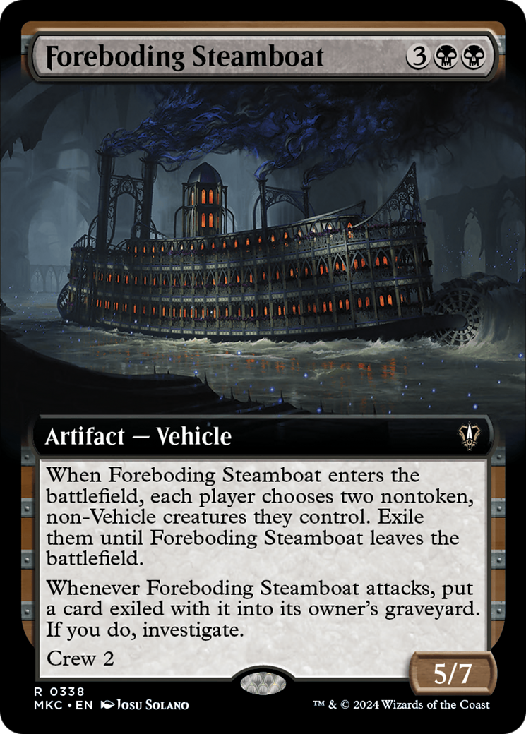 Foreboding Steamboat (Extended Art) [Murders at Karlov Manor Commander] | Rook's Games and More