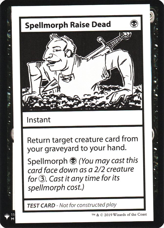 Spellmorph Raise Dead [Mystery Booster Playtest Cards] | Rook's Games and More