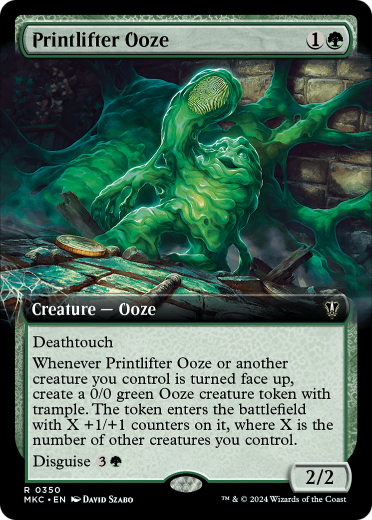 Printlifter Ooze (Extended Art) [Murders at Karlov Manor Commander] | Rook's Games and More