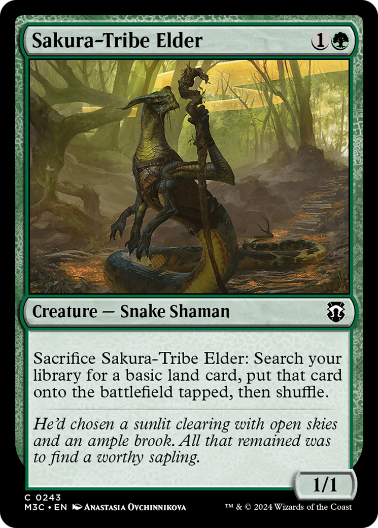 Sakura-Tribe Elder (Ripple Foil) [Modern Horizons 3 Commander] | Rook's Games and More