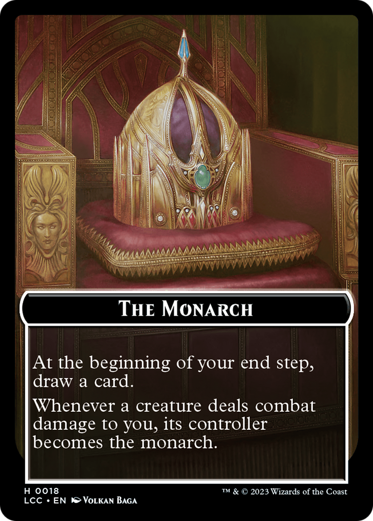 The Monarch // Pirate Double-Sided Token [The Lost Caverns of Ixalan Commander Tokens] | Rook's Games and More