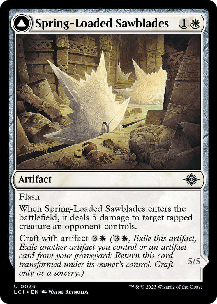 Spring-Loaded Sawblades // Bladewheel Chariot [The Lost Caverns of Ixalan] | Rook's Games and More