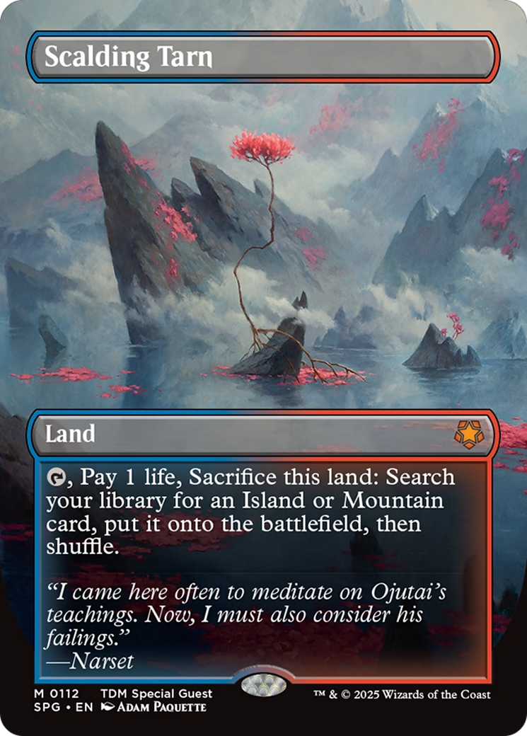 Scalding Tarn (Borderless) [Tarkir: Dragonstorm Special Guests] | Rook's Games and More