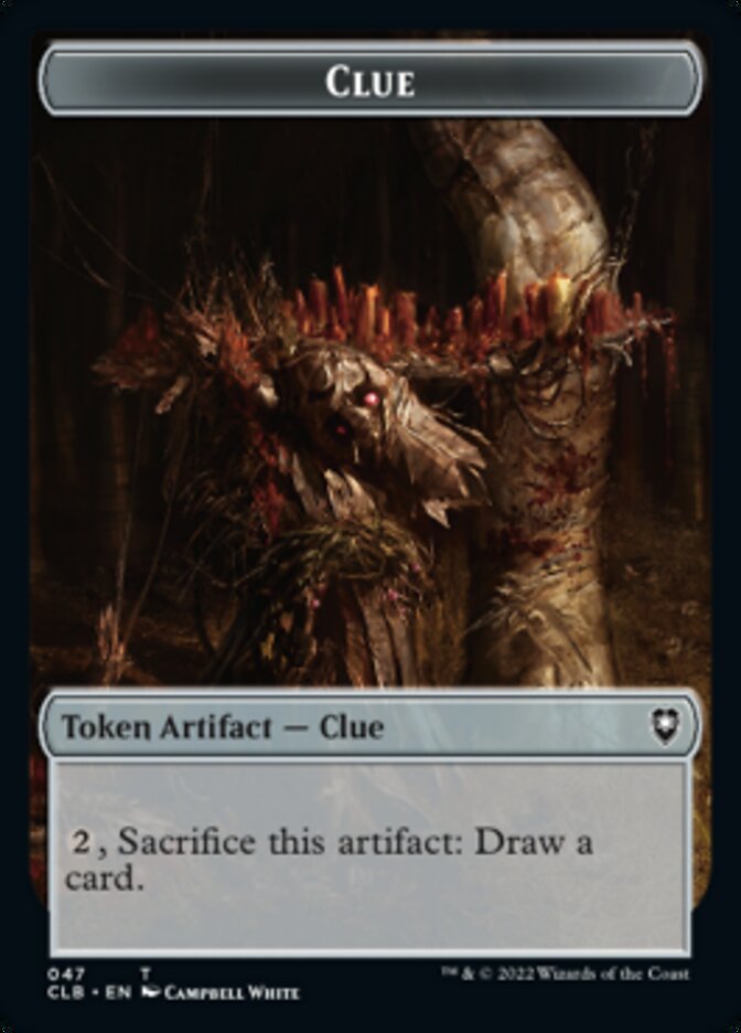 Shapeshifter (022) // Clue Double-Sided Token [Commander Legends: Battle for Baldur's Gate Tokens] | Rook's Games and More