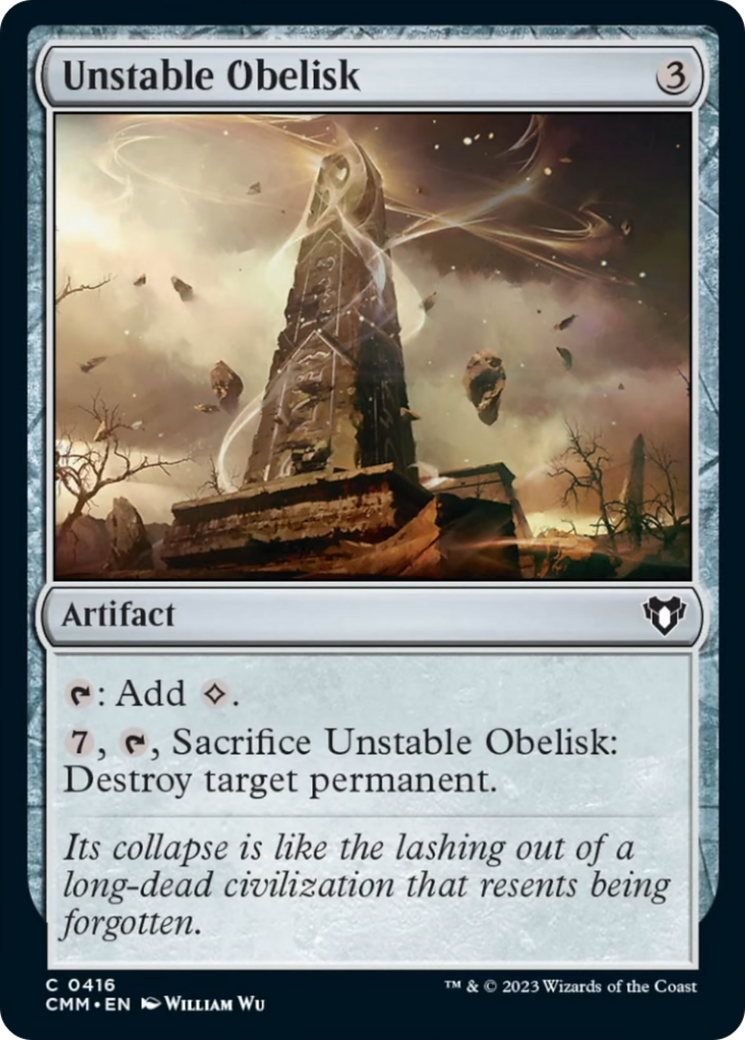 Unstable Obelisk [Commander Masters] | Rook's Games and More