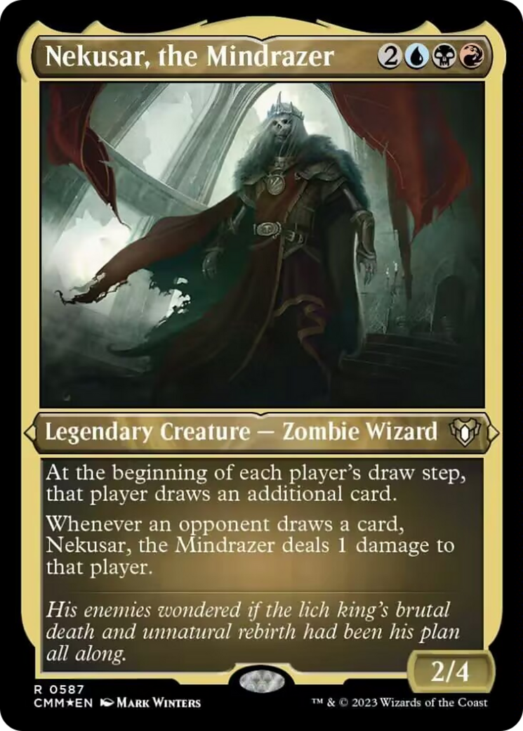 Nekusar, the Mindrazer (Foil Etched) [Commander Masters] | Rook's Games and More