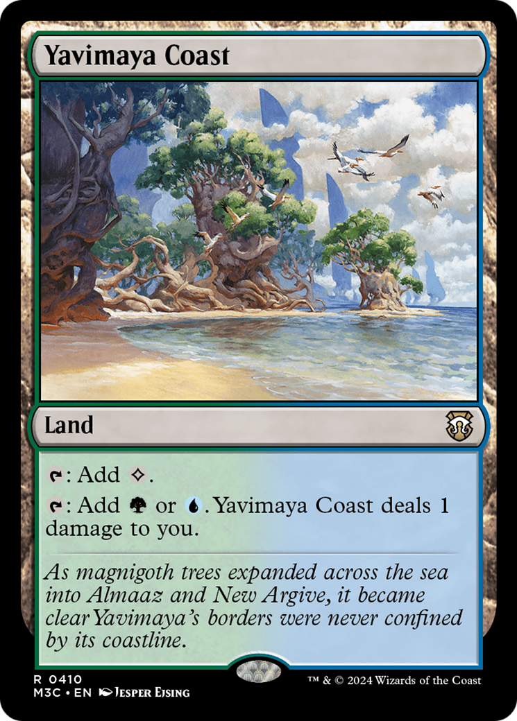 Yavimaya Coast (Ripple Foil) [Modern Horizons 3 Commander] | Rook's Games and More