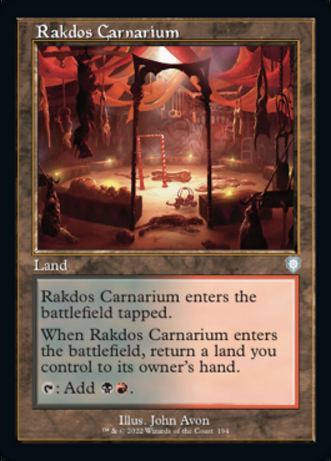 Rakdos Carnarium (Retro) [The Brothers' War Commander] | Rook's Games and More