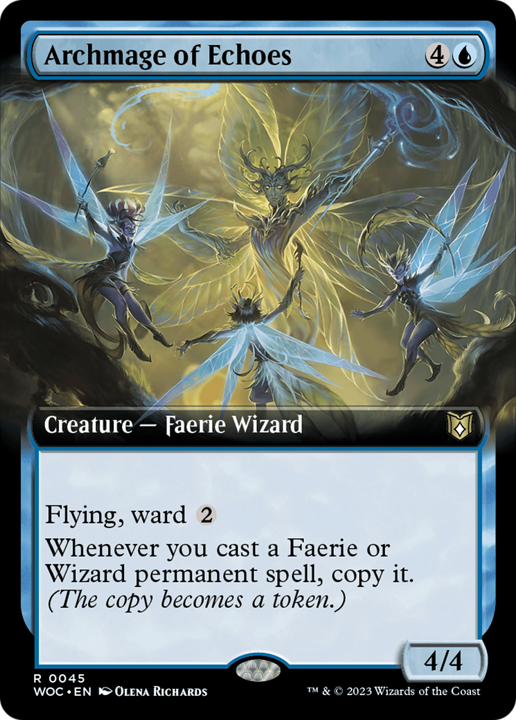 Archmage of Echoes (Extended Art) [Wilds of Eldraine Commander] | Rook's Games and More