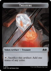 Treasure // Food (0010) Double-Sided Token [Wilds of Eldraine Tokens] | Rook's Games and More