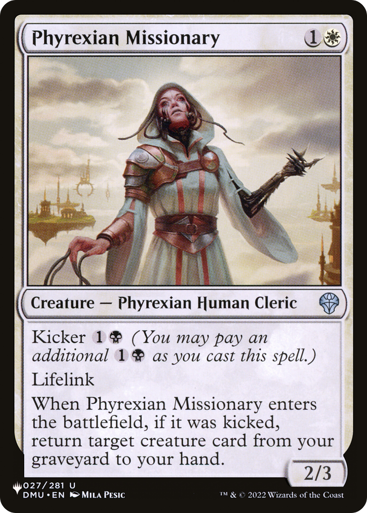 Phyrexian Missionary [The List Reprints] | Rook's Games and More