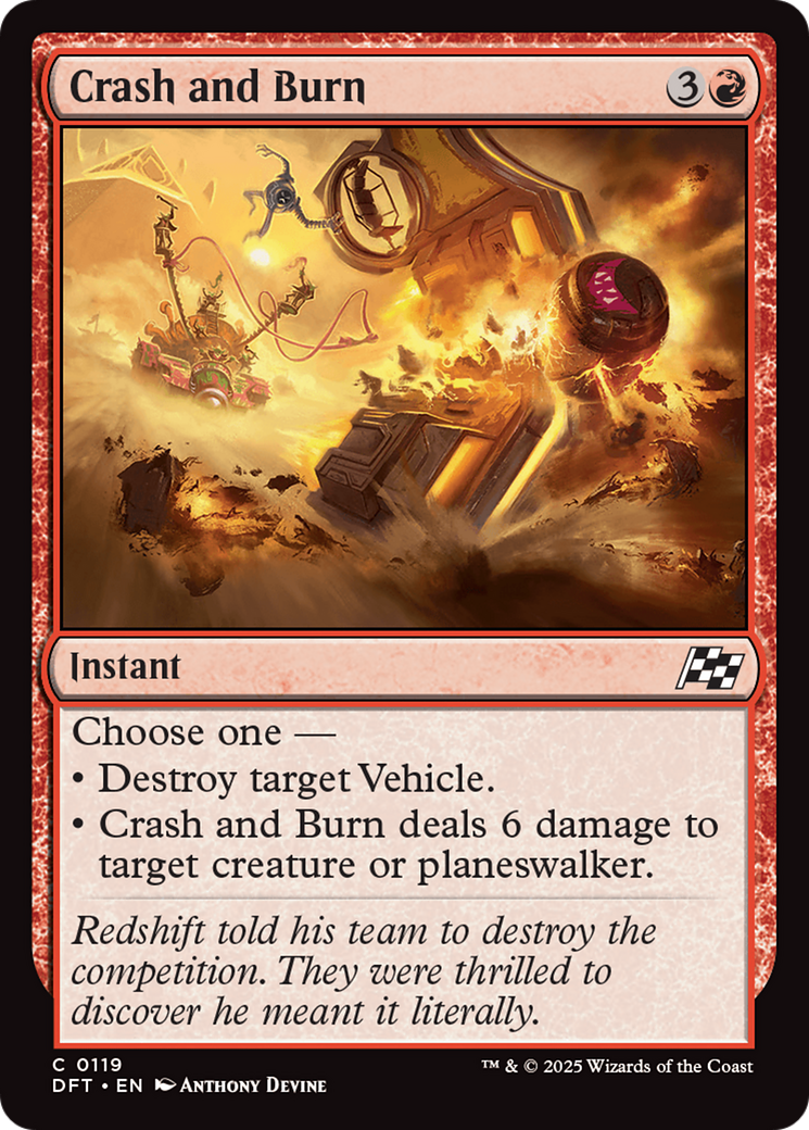 Crash and Burn [Aetherdrift] | Rook's Games and More