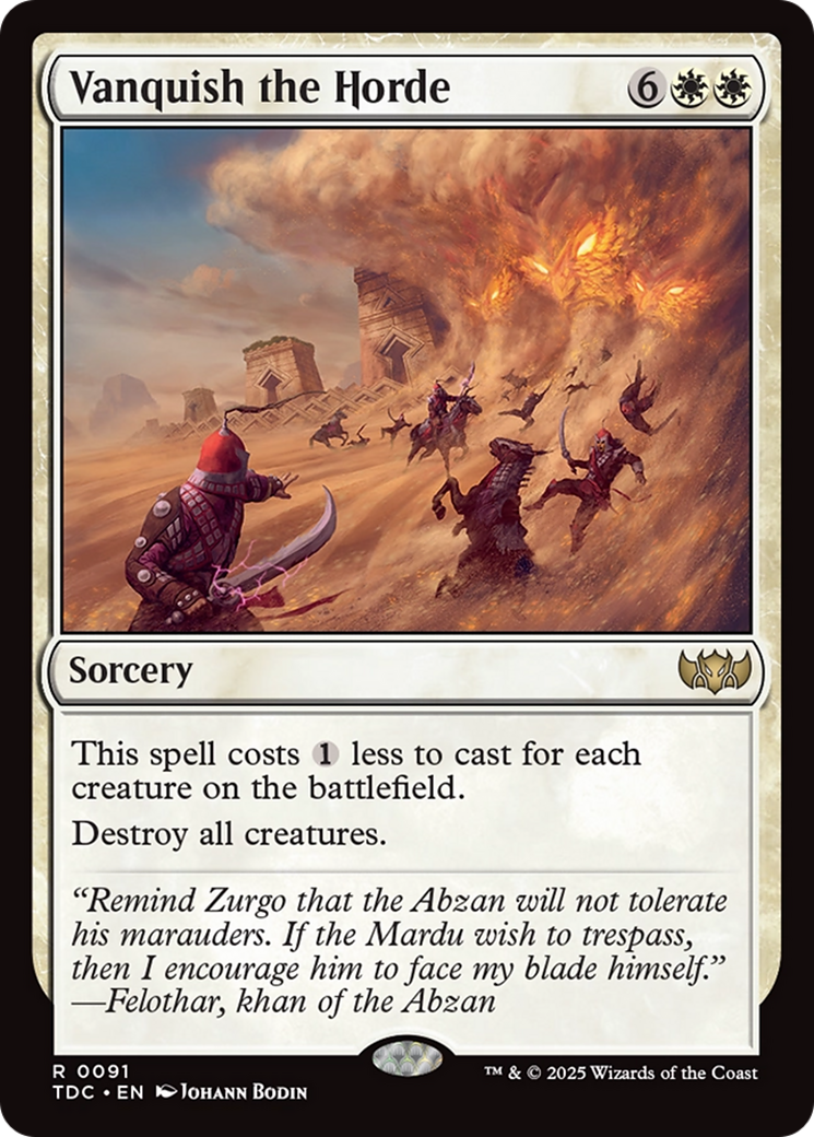 Vanquish the Horde [Tarkir: Dragonstorm Commander] | Rook's Games and More