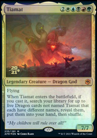 Tiamat [Dungeons & Dragons: Adventures in the Forgotten Realms Prerelease Promos] | Rook's Games and More