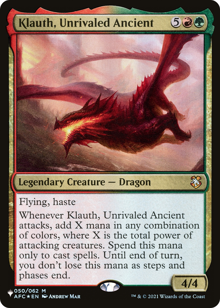 Klauth, Unrivaled Ancient [The List Reprints] | Rook's Games and More