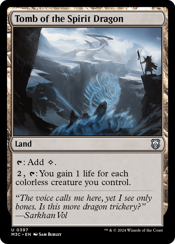 Tomb of the Spirit Dragon (Ripple Foil) [Modern Horizons 3 Commander] | Rook's Games and More