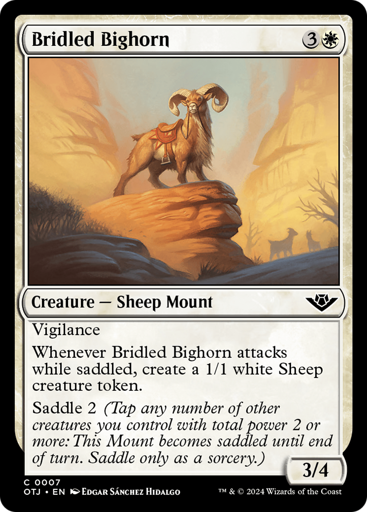 Bridled Bighorn [Outlaws of Thunder Junction] | Rook's Games and More