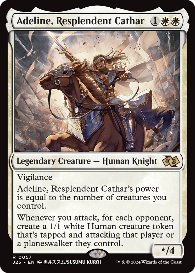 Adeline, Resplendent Cathar (Anime) [Foundations Jumpstart] | Rook's Games and More