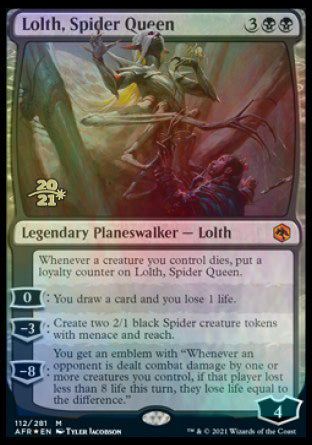 Lolth, Spider Queen [Dungeons & Dragons: Adventures in the Forgotten Realms Prerelease Promos] | Rook's Games and More