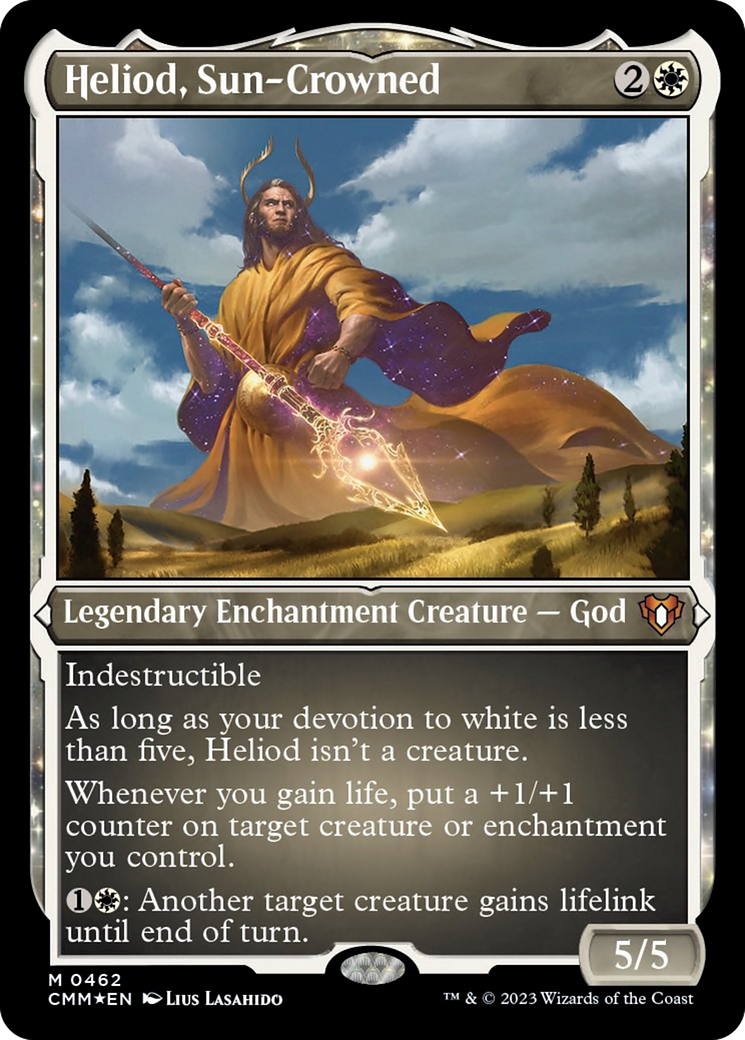Heliod, Sun-Crowned (Foil Etched) [Commander Masters] | Rook's Games and More