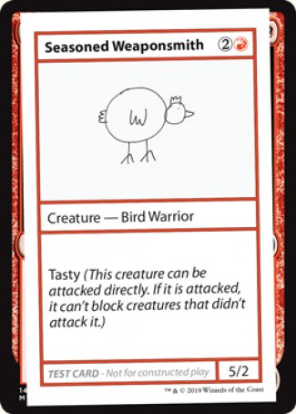 Seasoned Weaponsmith (2021 Edition) [Mystery Booster Playtest Cards] | Rook's Games and More