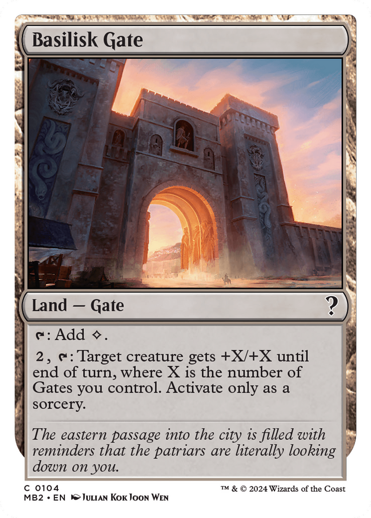 Basilisk Gate (White Border) [Mystery Booster 2] | Rook's Games and More