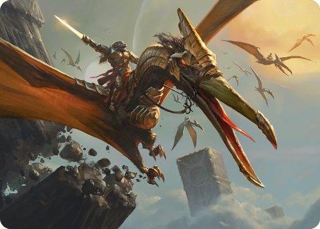 Skyhunter Strike Force Art Card [Phyrexia: All Will Be One Art Series] | Rook's Games and More