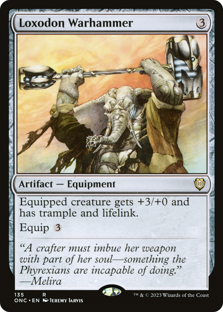 Loxodon Warhammer [Phyrexia: All Will Be One Commander] | Rook's Games and More