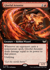 Gleeful Arsonist (Extended Art) [Duskmourn: House of Horror Commander] | Rook's Games and More