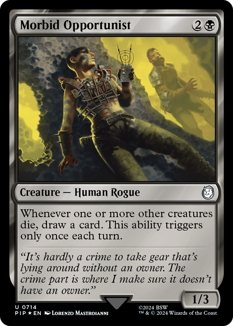 Morbid Opportunist (Surge Foil) [Fallout] | Rook's Games and More