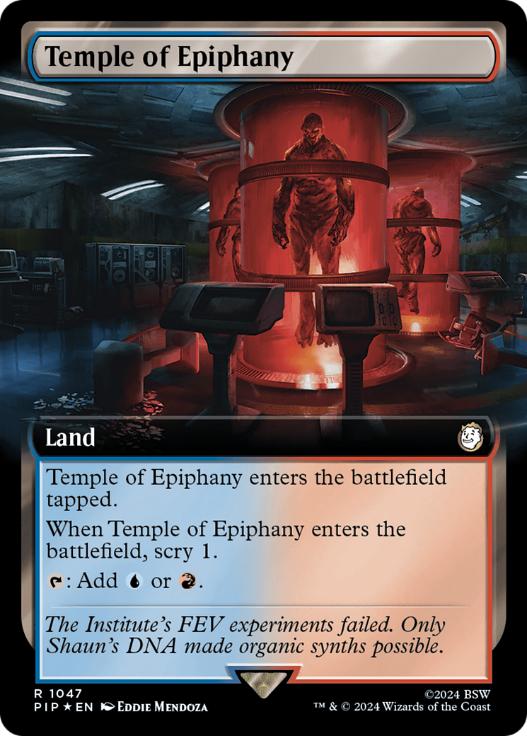 Temple of Epiphany (Extended Art) (Surge Foil) [Fallout] | Rook's Games and More