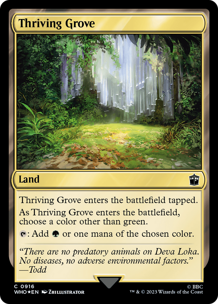 Thriving Grove (Surge Foil) [Doctor Who] | Rook's Games and More