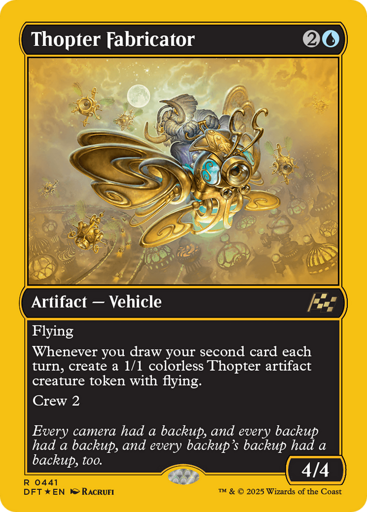 Thopter Fabricator (First-Place Foil) [Aetherdrift] | Rook's Games and More