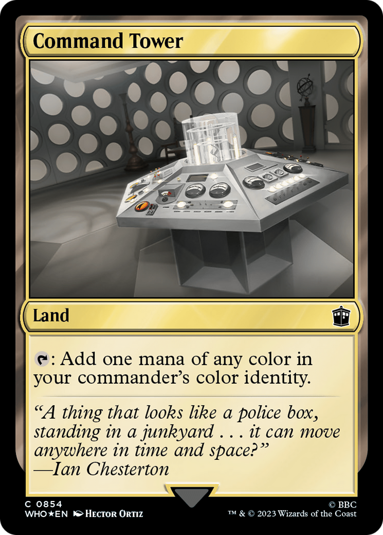 Command Tower (0854) (Surge Foil) [Doctor Who] | Rook's Games and More