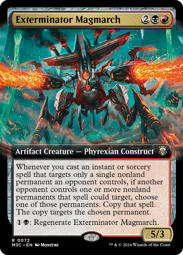 Exterminator Magmarch (Extended Art) (Ripple Foil) [Modern Horizons 3 Commander] | Rook's Games and More