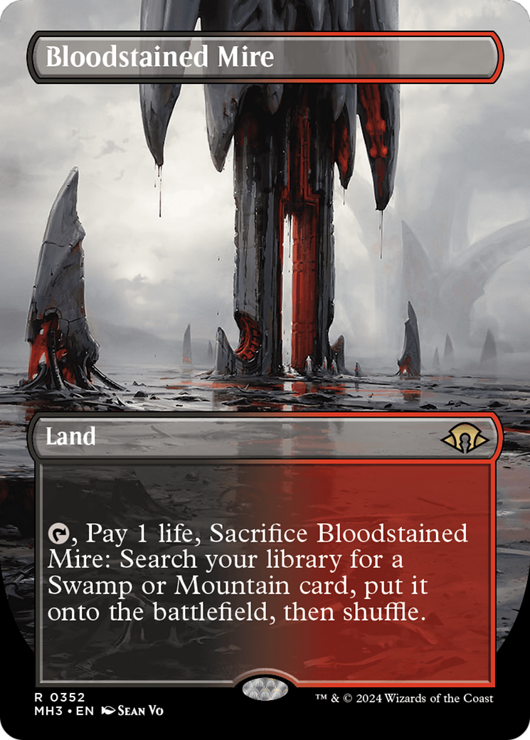 Bloodstained Mire (Borderless) [Modern Horizons 3] | Rook's Games and More