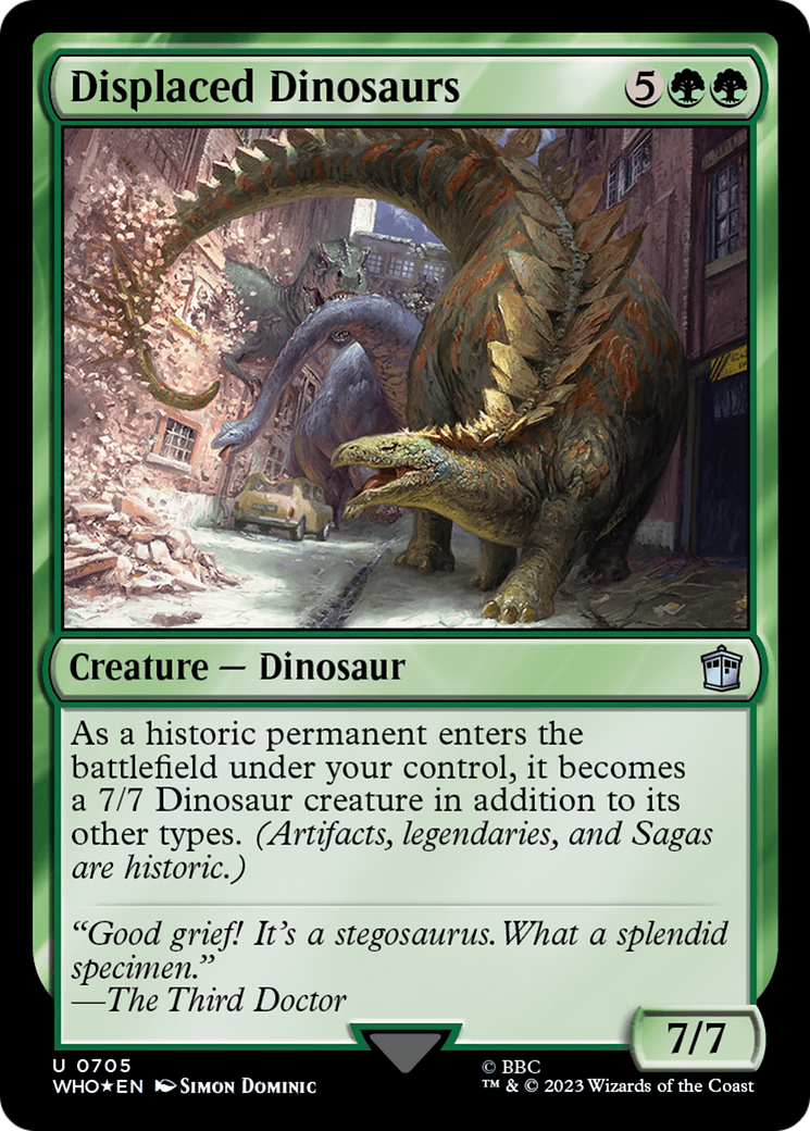 Displaced Dinosaurs (Surge Foil) [Doctor Who] | Rook's Games and More