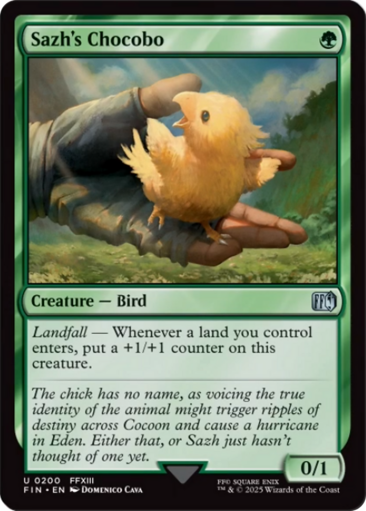 Sazh's Chocobo [FINAL FANTASY] | Rook's Games and More