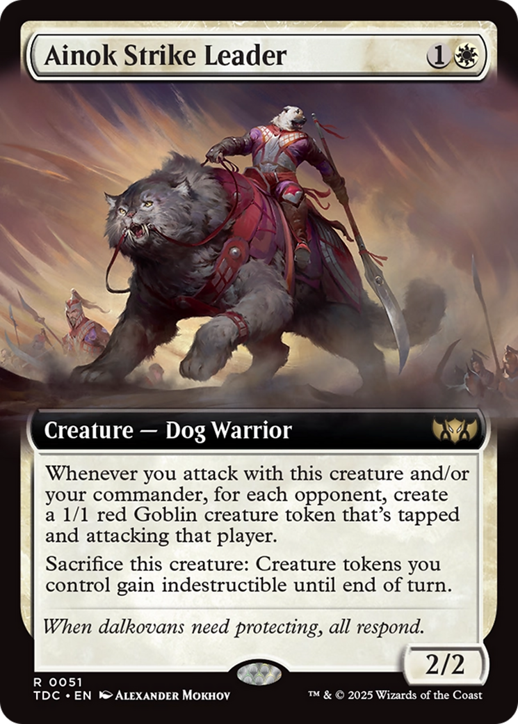 Ainok Strike Leader (Extended Art) [Tarkir: Dragonstorm Commander] | Rook's Games and More