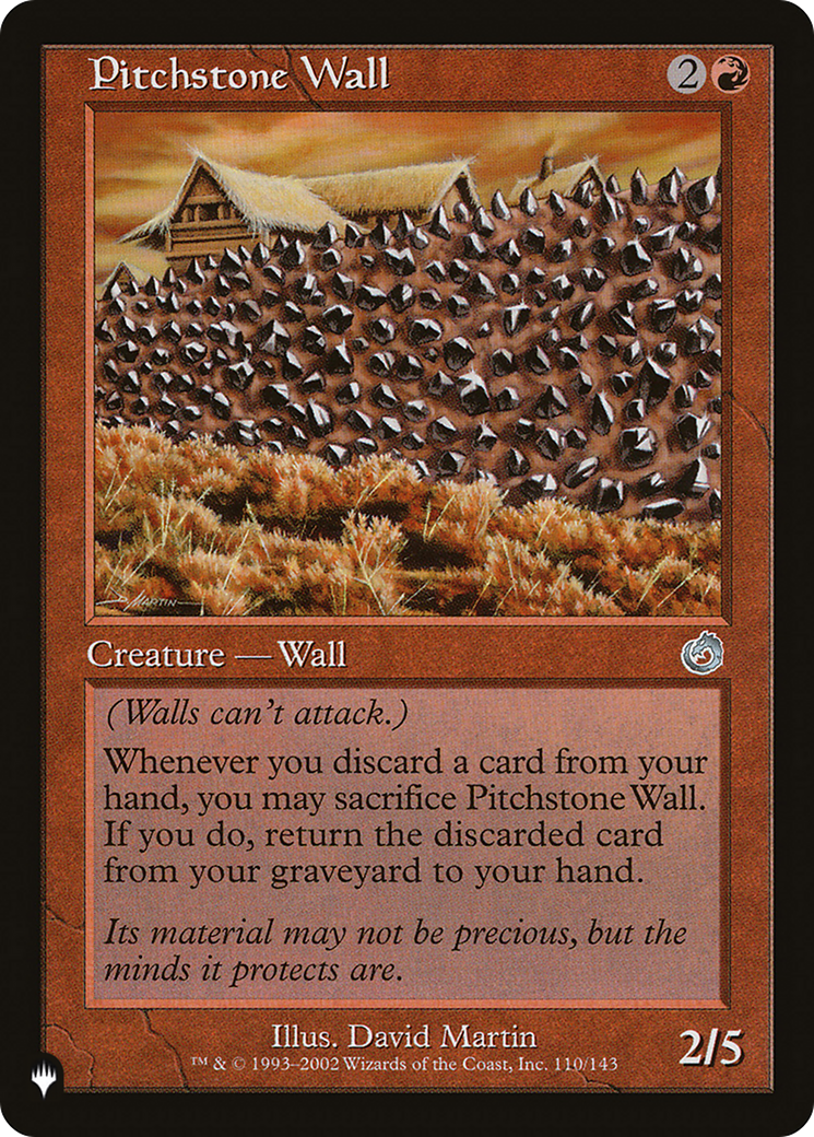 Pitchstone Wall [The List Reprints] | Rook's Games and More